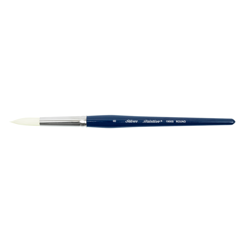Bristlon® Round Paintbrush | Short Handle | 1900S - Size 8