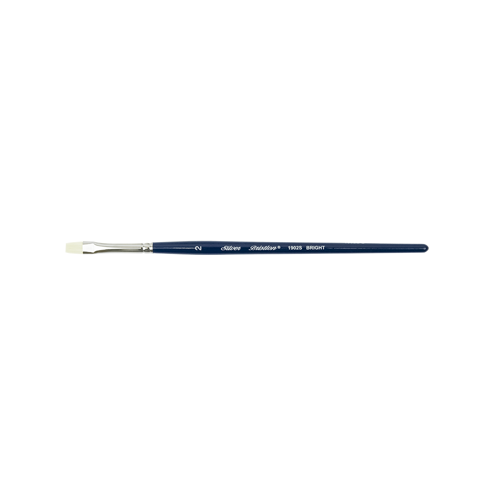Bristlon® Short Handle Bright Paintbrush | Short Handle | 1902S - Size 2