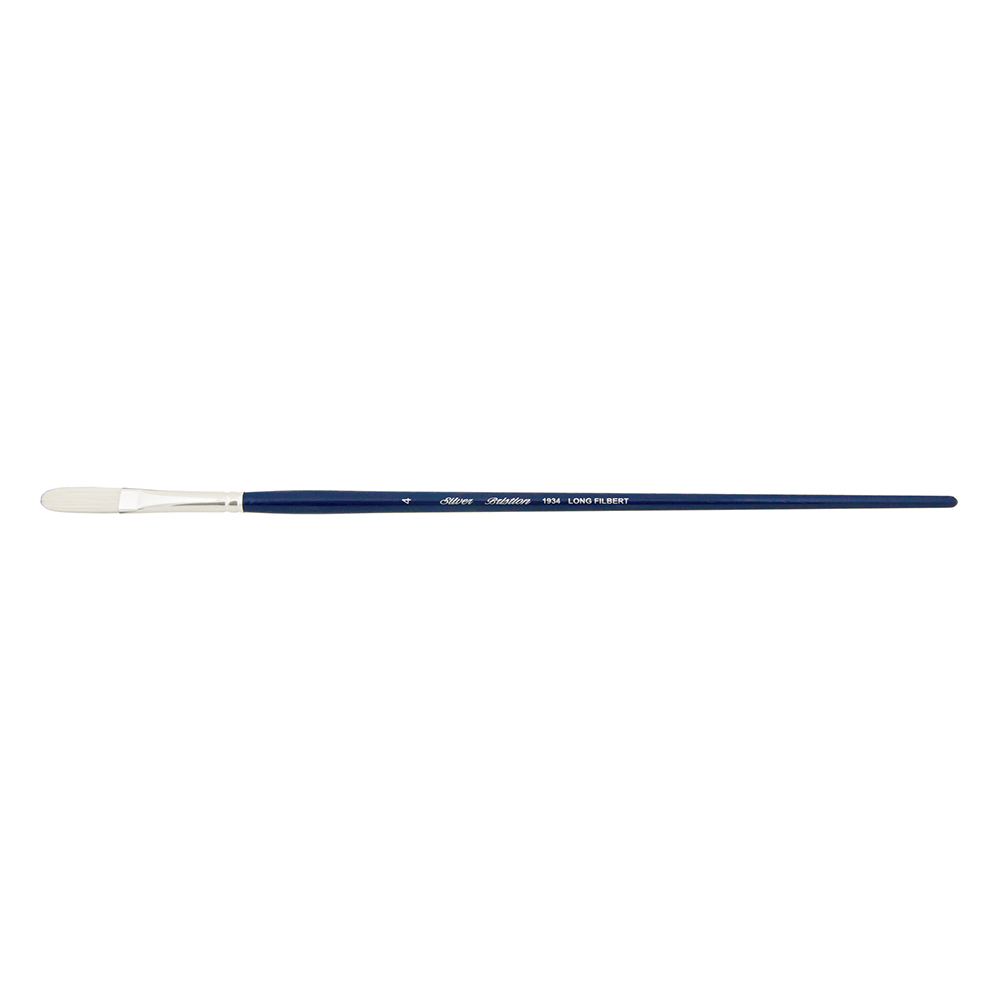 Bristlon® X Long Filbert Paintbrush | Long Handle | 1934 - Size 4