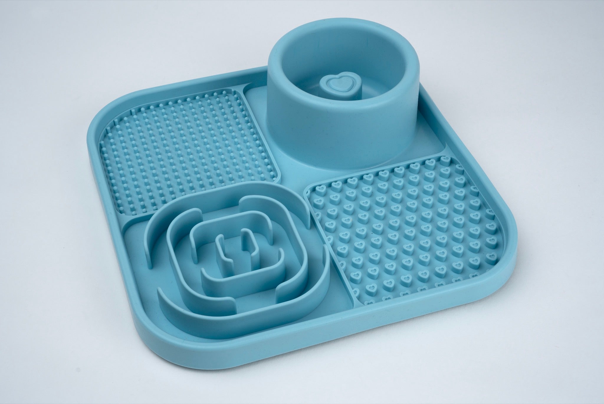 Brush Cleaning Mat with Water Cup • 1 Pk | Silver Essentials | 9012 - Light Blue
