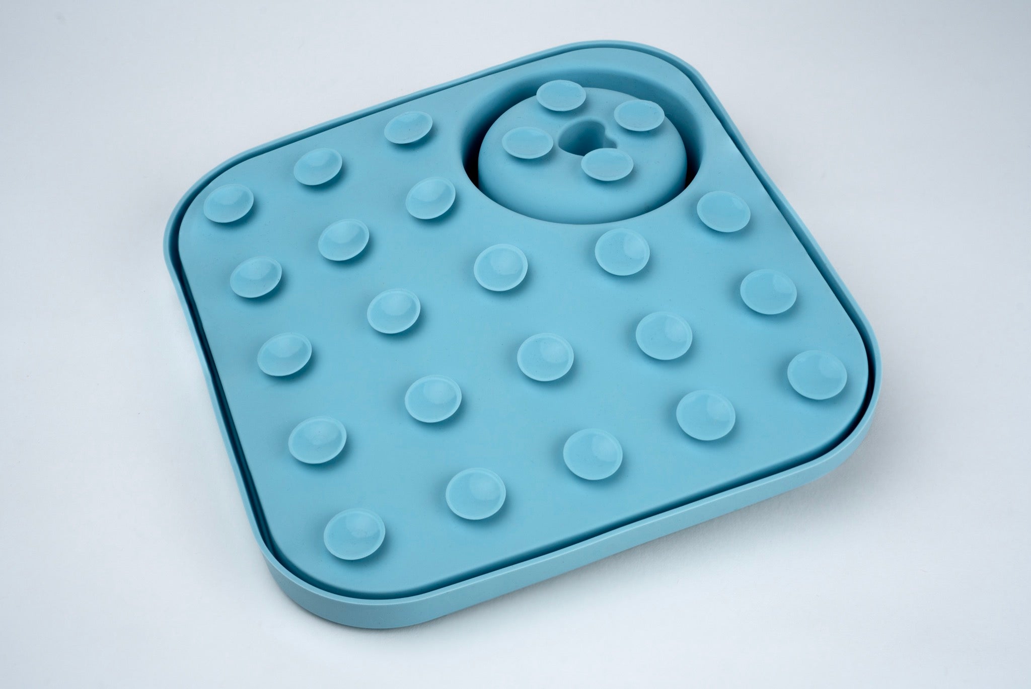 Brush Cleaning Mat with Water Cup • 1 Pk | Silver Essentials | 9012 - Light Blue