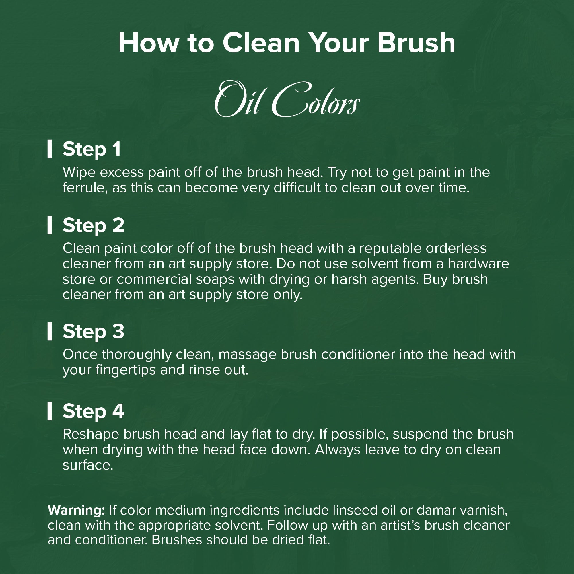 Christopher Remmers Essentials 10pc Professional Oil Brush | CH-9910 - 10 pc Long Handle