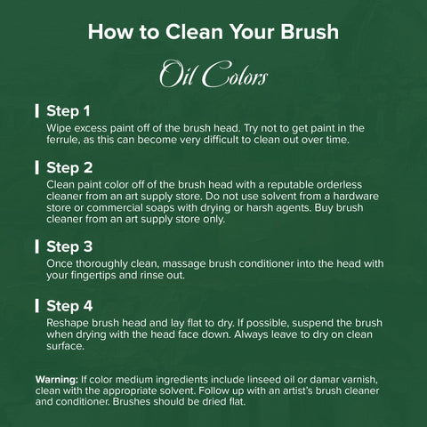 Christopher Remmers Essentials 10pc Professional Oil Brush | CH-9910 - 10 pc Long Handle