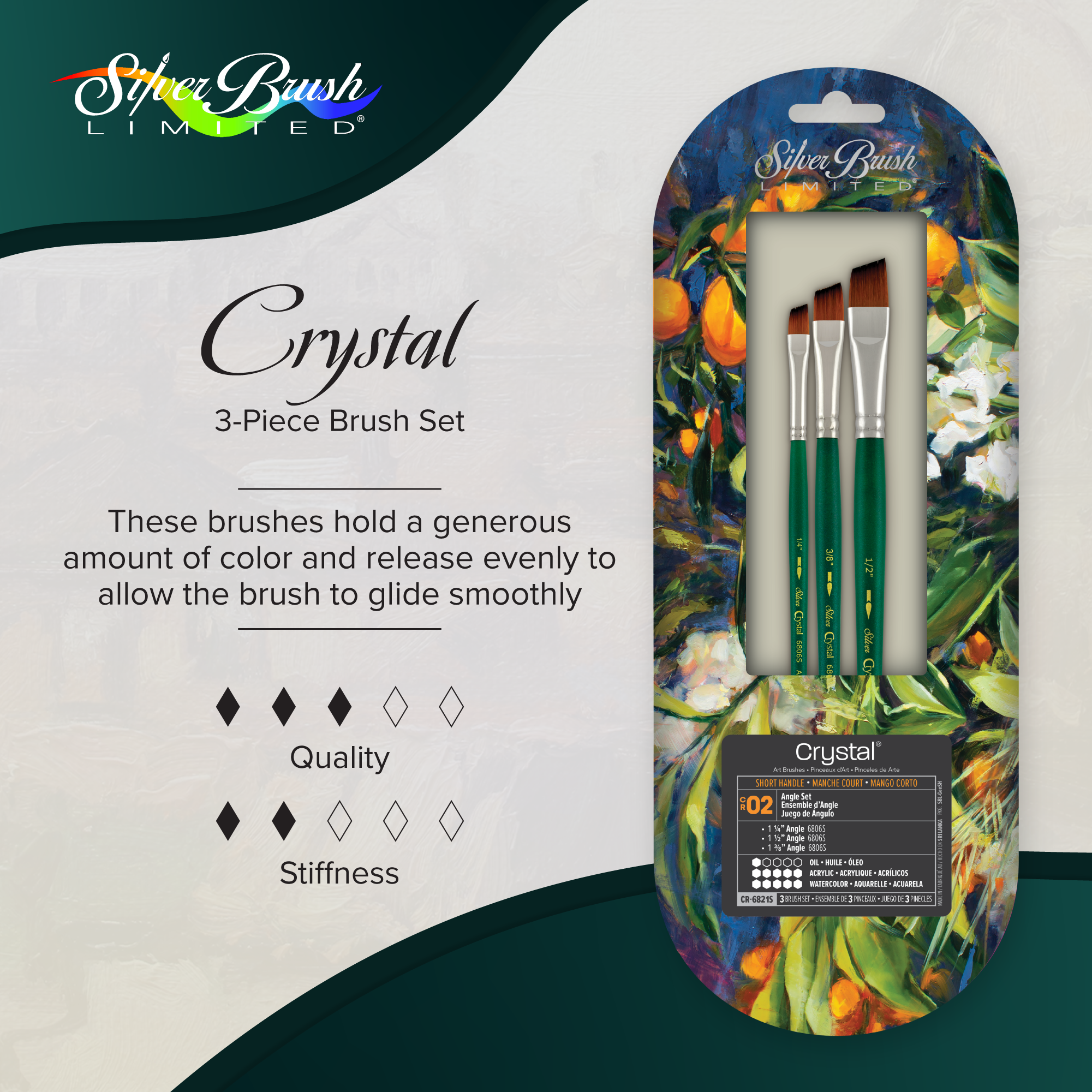 Crystal™ 3pc Angle Set | Short Handle | CR-6821S - Angle Set