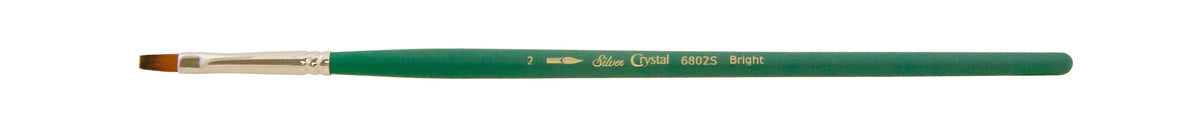 Crystal™ Bright Paintbrush | Short Handle | 6802S - Size 2
