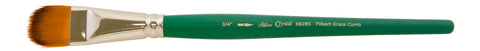Crystal™ Filbert Grass Comb Paintbrush | Short Handle | 6828S - Size 3/4