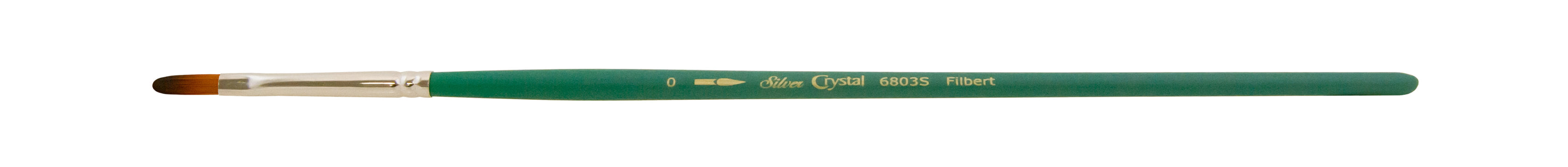 Crystal™ Filbert Paintbrush | Short Handle | 6803S - Size