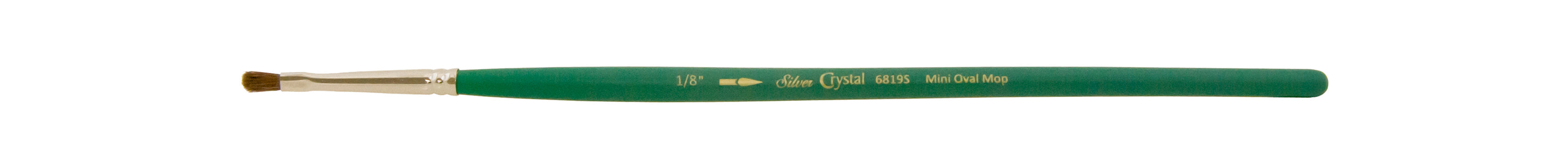 Crystal™ Mini Oval Mop Paintbrush | Short Handle | 6819S - Size 1/8