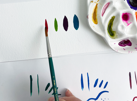 Crystal™ Round Paintbrush | Short Handle | 6800S