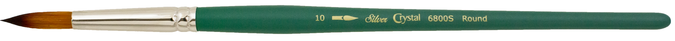 Crystal™ Round Paintbrush | Short Handle | 6800S - Size 10