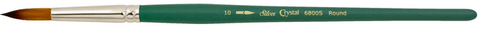 Crystal™ Round Paintbrush | Short Handle | 6800S - Size 10