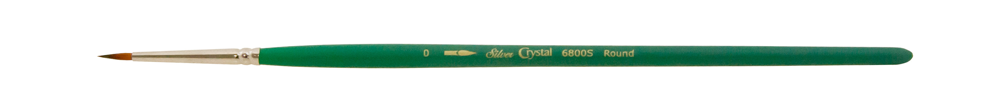 Crystal™ Round Paintbrush | Short Handle | 6800S - Size