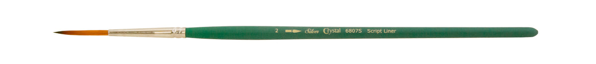Crystal™ Script Liner Paintbrush | Short Handle | 6807S - Size 2