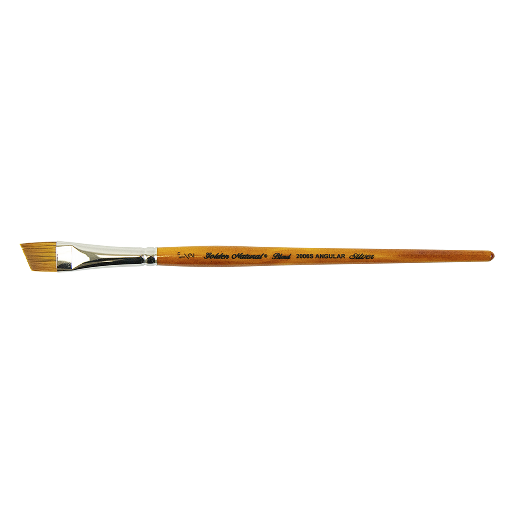 Golden Natural® Angle Paintbrush | Short Handle | 2006S - Size 1/2 Inch