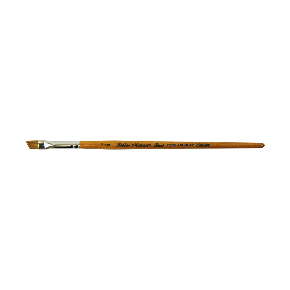Golden Natural® Angle Paintbrush | Short Handle | 2006S - Size 1/4 Inch