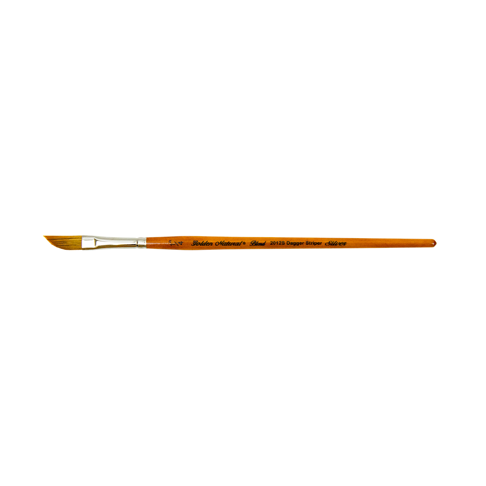 Golden Natural® Dagger Striper Paintbrush | Short Handle | 2012S - Size 1/4 Inch