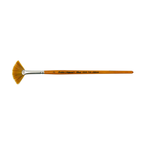 Golden Natural® Fan Paintbrush | Short Handle | 2004S - Size 2