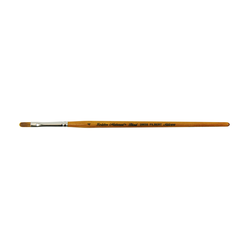 Golden Natural® Filbert Paintbrush | Short Handle | 2003S - Size 4