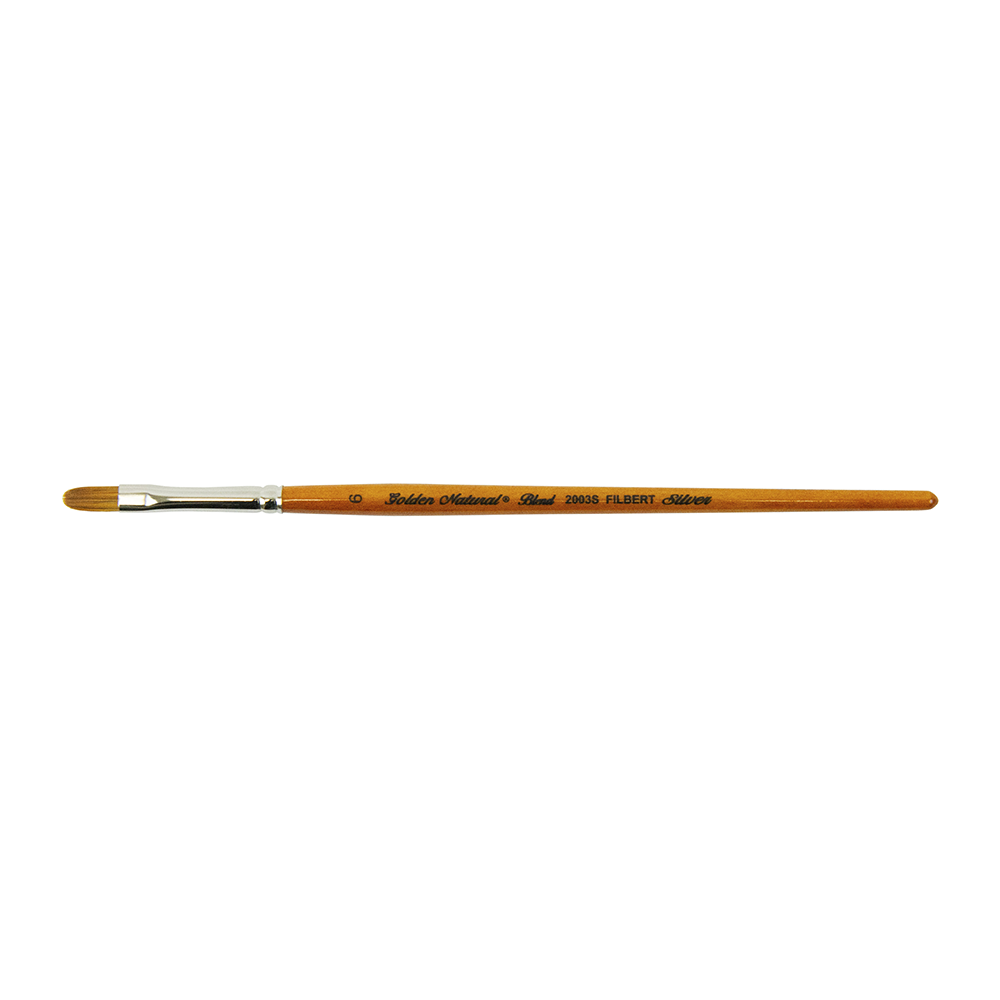 Golden Natural® Filbert Paintbrush | Short Handle | 2003S - Size 6
