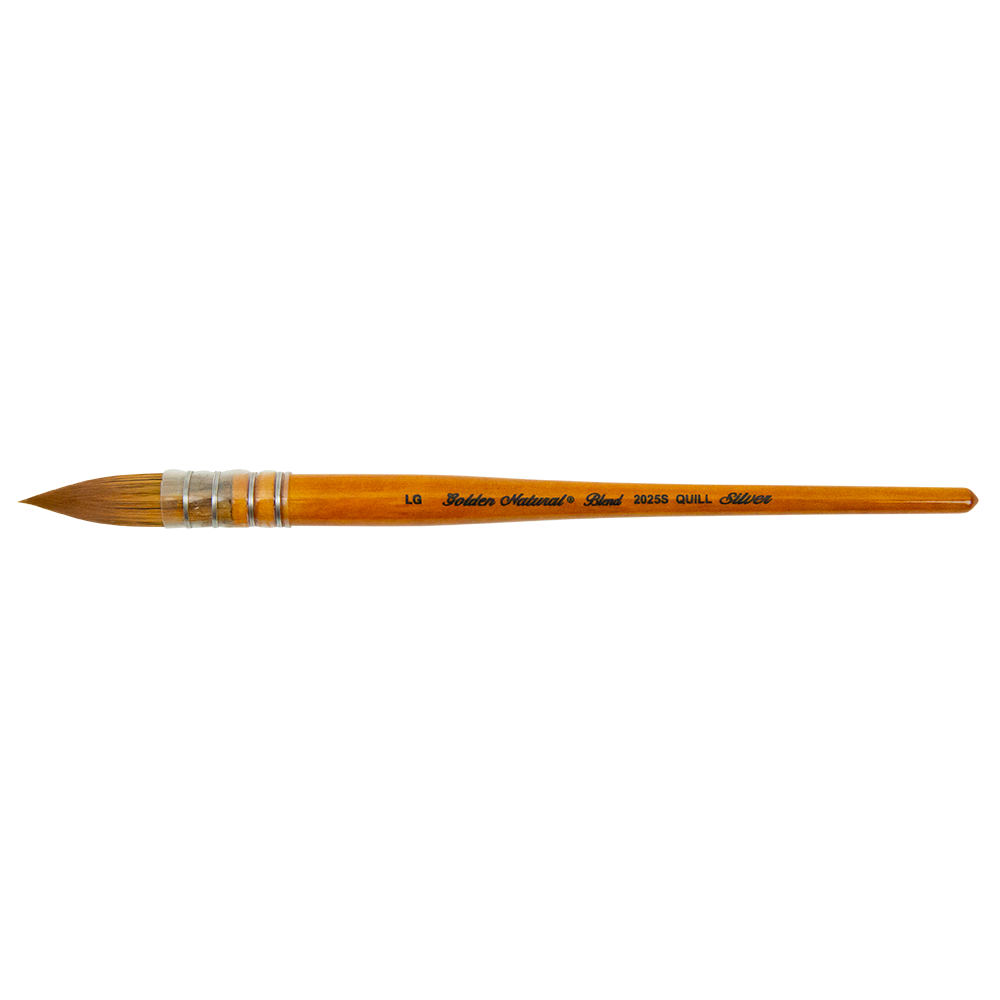 Golden Natural® Quill Paintbrush | Short Handle | 2025S - Size LG