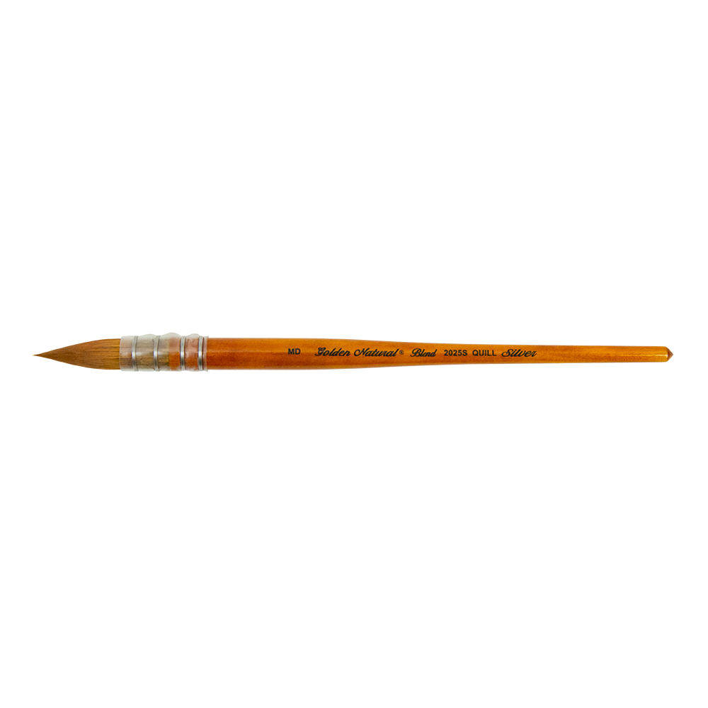 Golden Natural® Quill Paintbrush | Short Handle | 2025S - Size MD