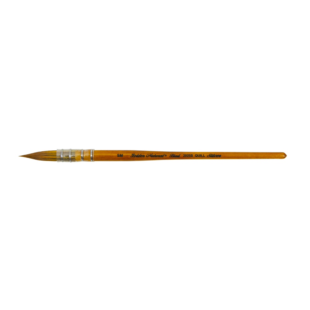 Golden Natural® Quill Paintbrush | Short Handle | 2025S - Size SM