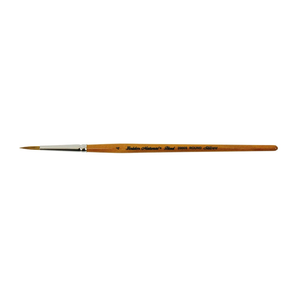 Golden Natural® Round Paintbrush | Short Handle | 2000S - Size 4