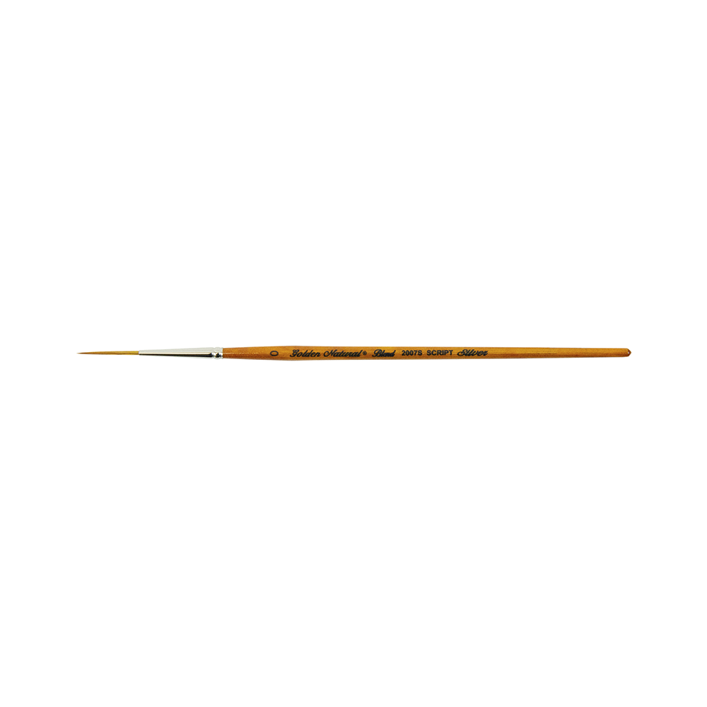 Golden Natural® Script Liner Paintbrush | Short Handle | 2007S - Size