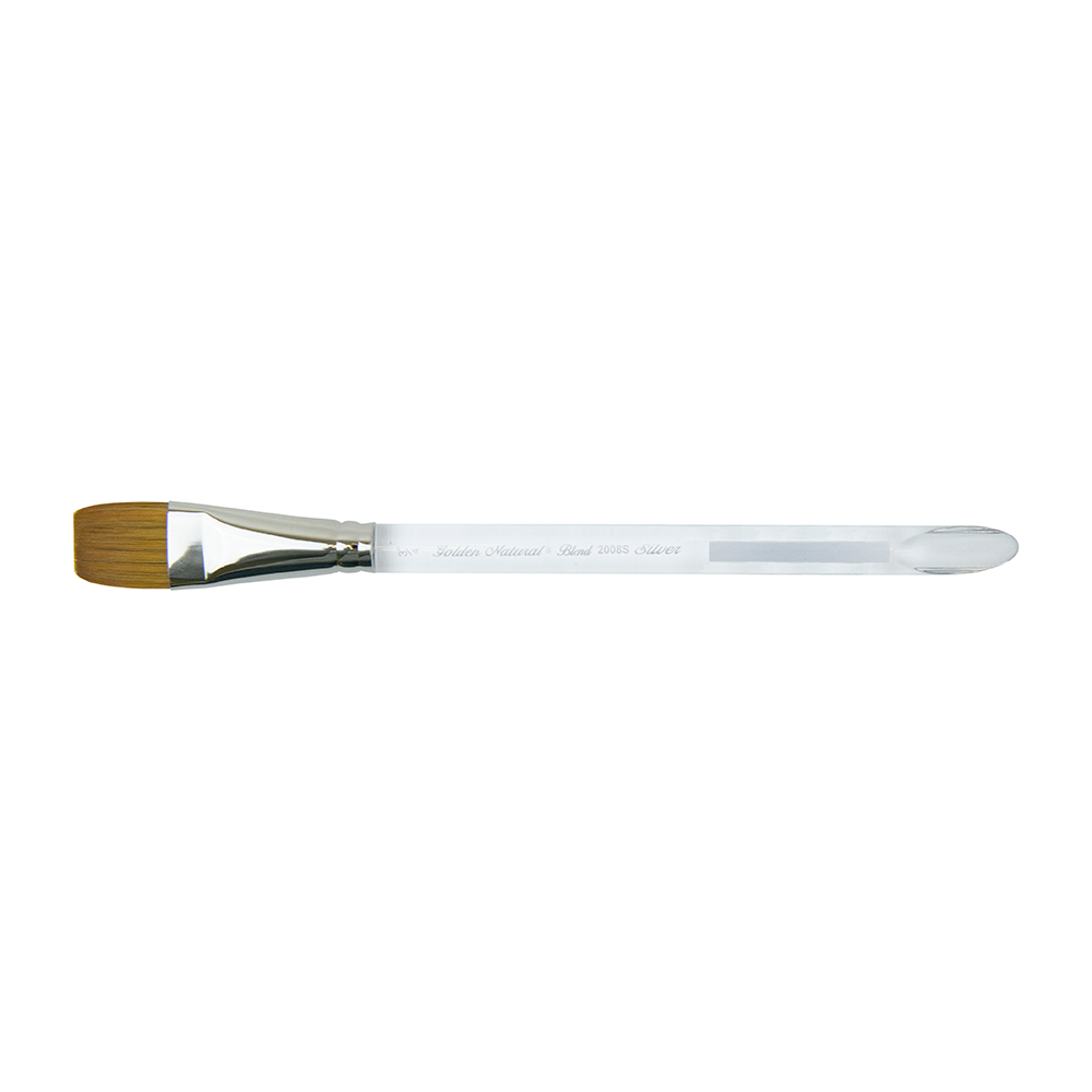 Golden Natural® Square Wash Paintbrush | Short Handle | 2008S - Size 3/4 Inch