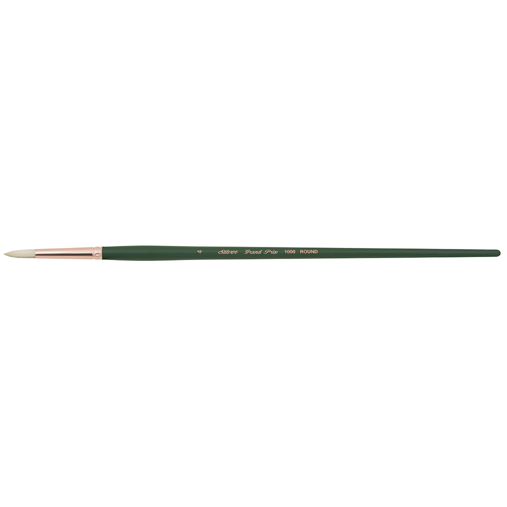 Grand Prix® 4pc Round Brush Set | Long Handle | GP-1066 - Small Long Handle Rounds