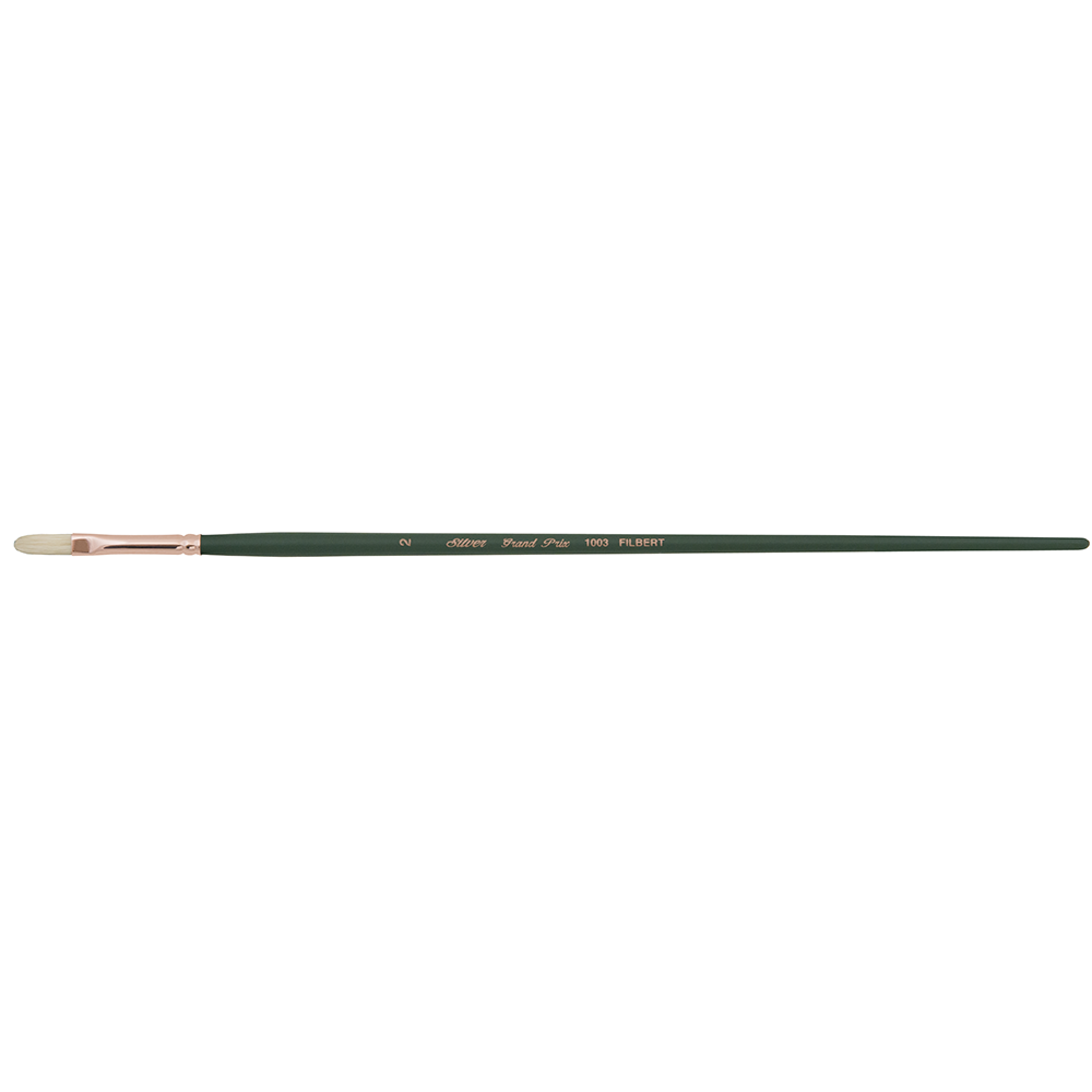 Grand Prix® Filbert Paintbrush | Long Handle | 1003 - Size 2