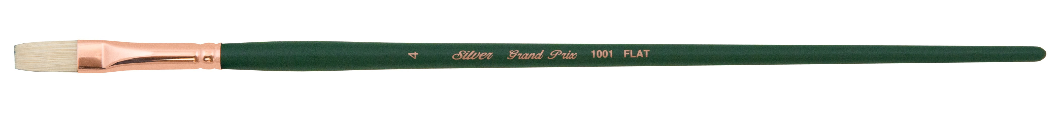 Grand Prix® Flat Paintbrush | Long Handle | 1001 - Size 4