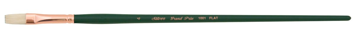 Grand Prix® Flat Paintbrush | Long Handle | 1001 - Size 4