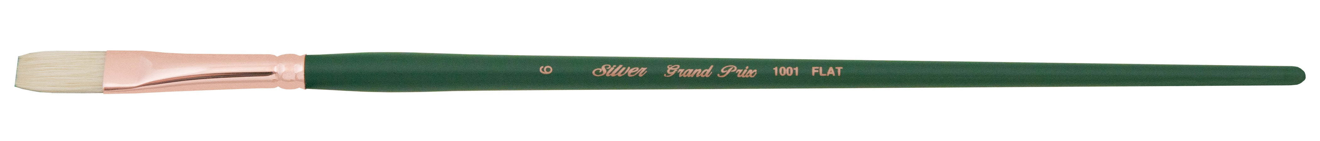 Grand Prix® Flat Paintbrush | Long Handle | 1001 - Size 6