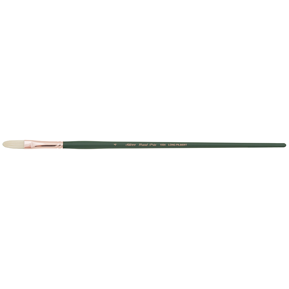 Grand Prix® Long Filbert Paintbrush | Long Handle | 1034 - Size 4