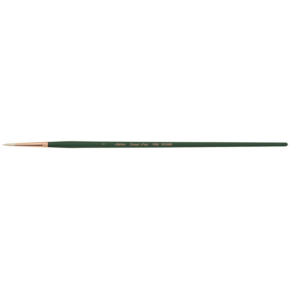 Grand Prix® Round Paintbrush | Long Handle | 1000 - Size 1