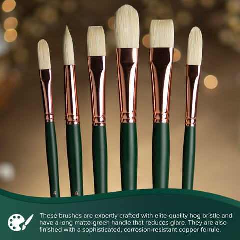 Grand Prix® Xtra Long Filbert Paintbrush | Long Handle | 1027