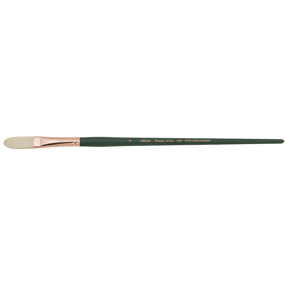 Grand Prix® Xtra Long Filbert Paintbrush | Long Handle | 1027 - Size 8