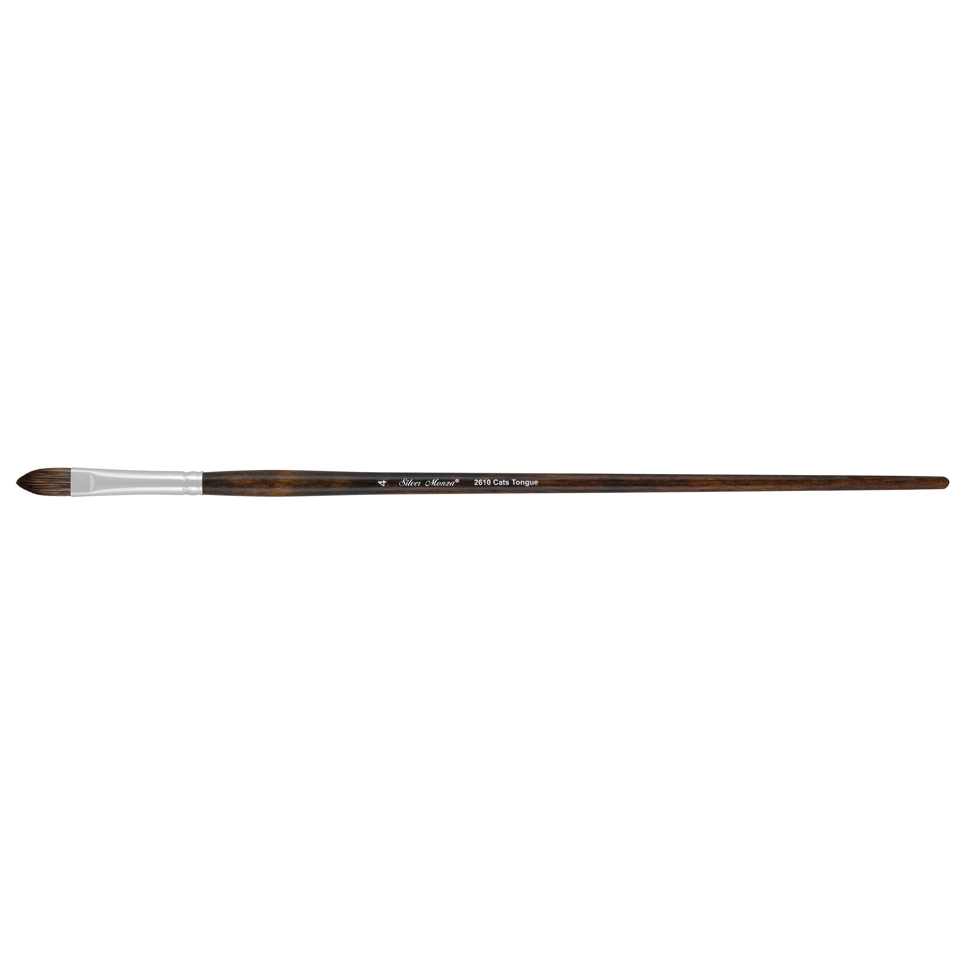 Monza® Cats Tongue Paintbrush | Long Handle | 2610 - Size 4