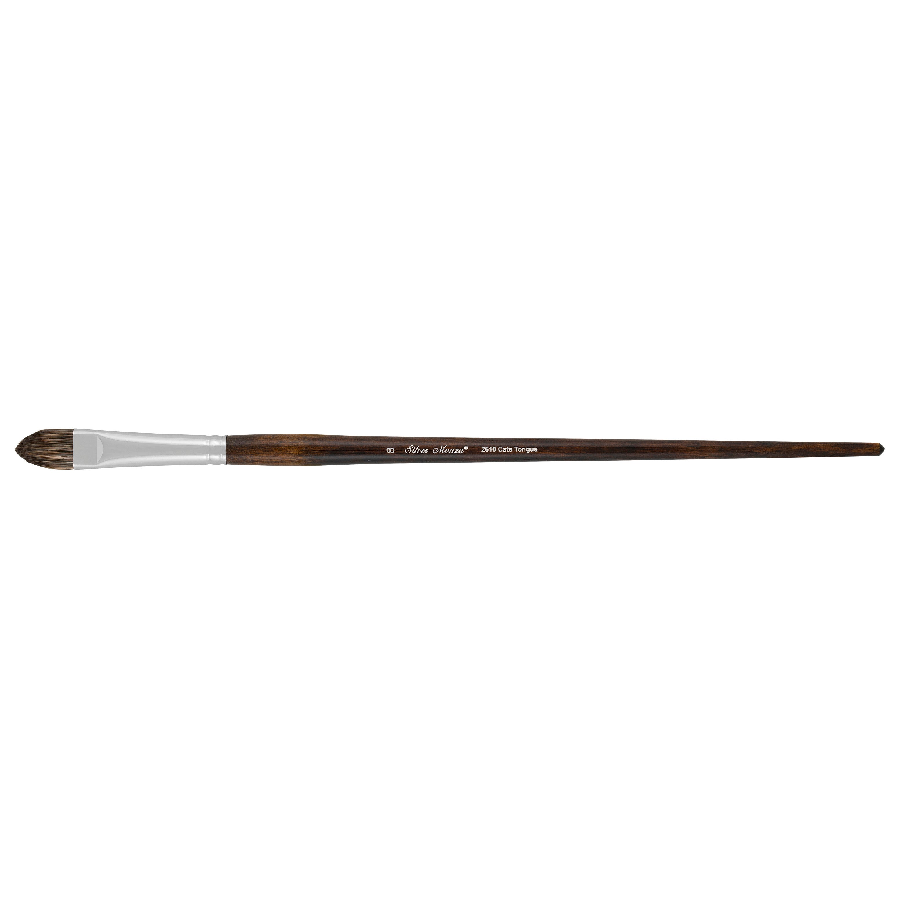 Monza® Cats Tongue Paintbrush | Long Handle | 2610 - Size 8