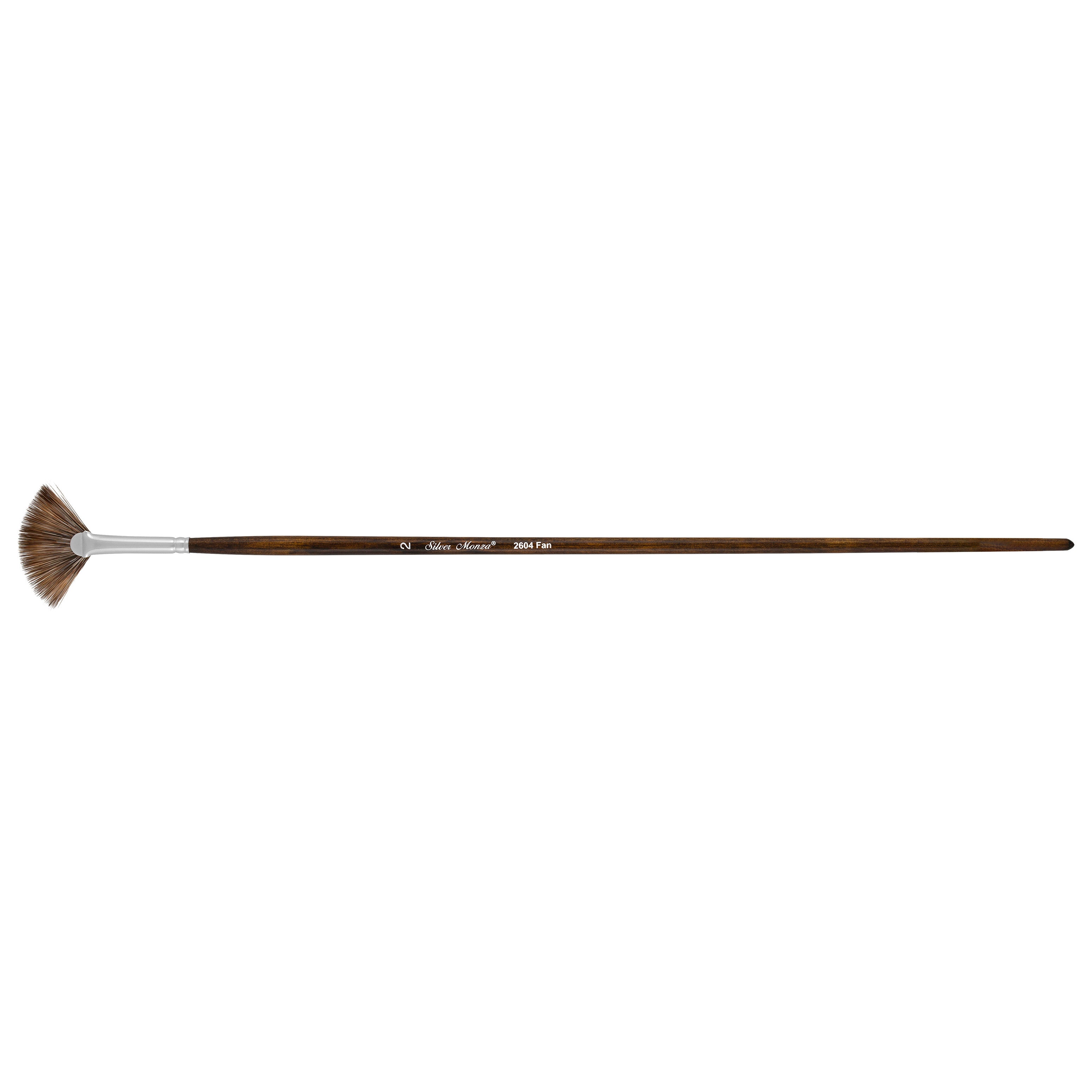 Monza® Fan Paintbrush | Long Handle | 2604 - Size 2