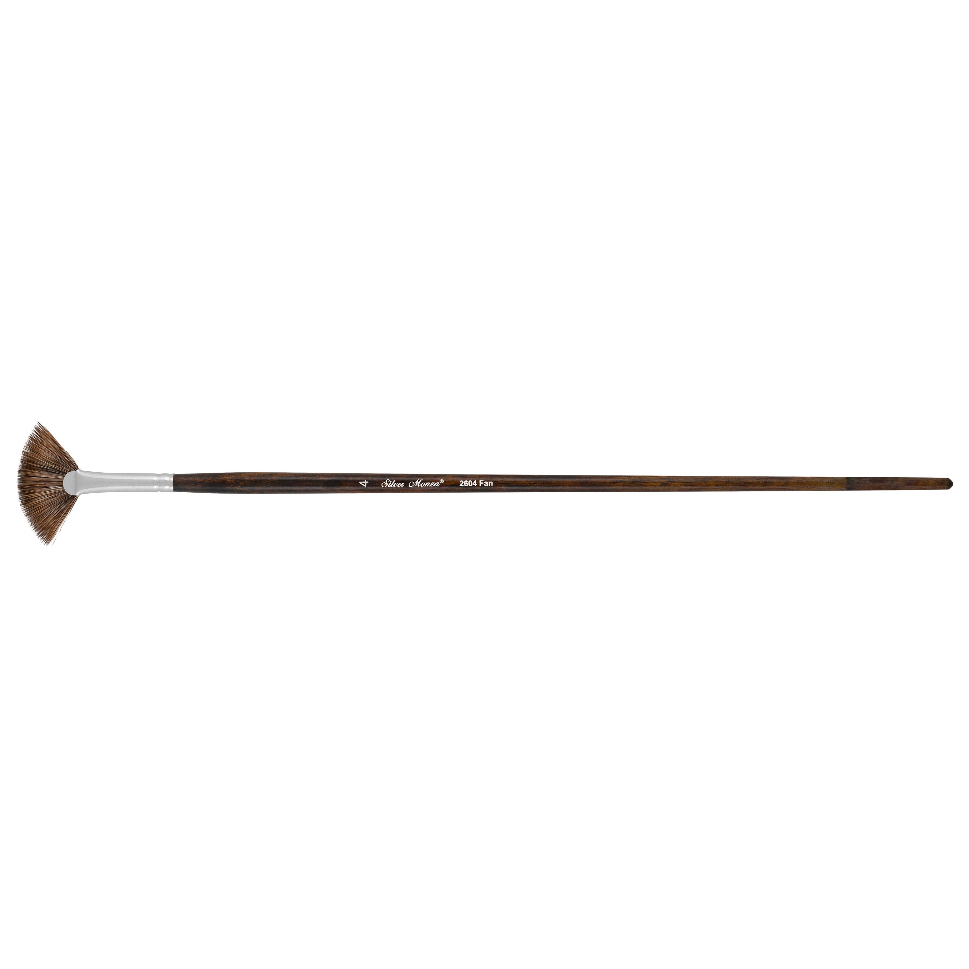 Monza® Fan Paintbrush | Long Handle | 2604 - Size 4