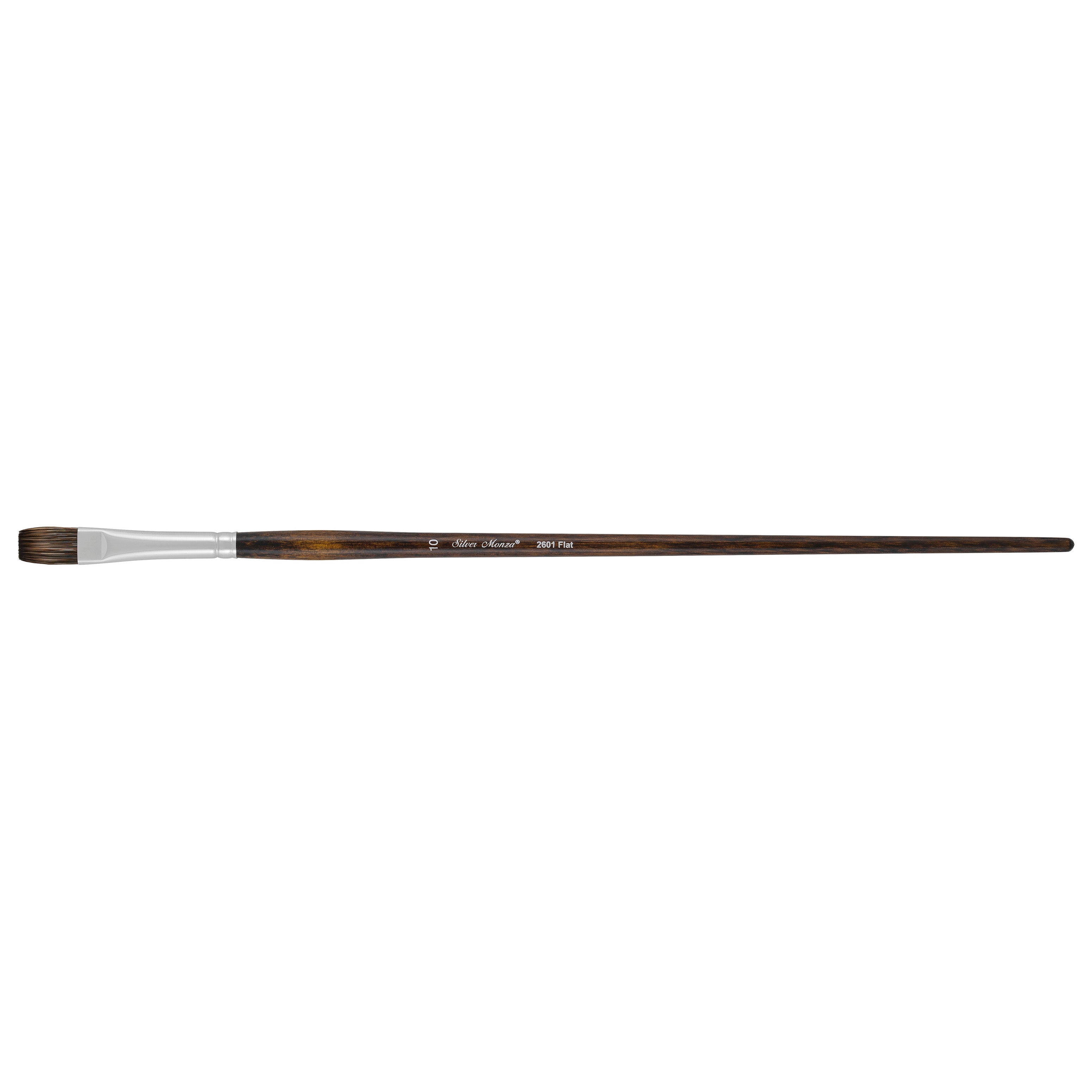 Monza® Flat Paintbrush | Long Handle | 2601 - Size 10