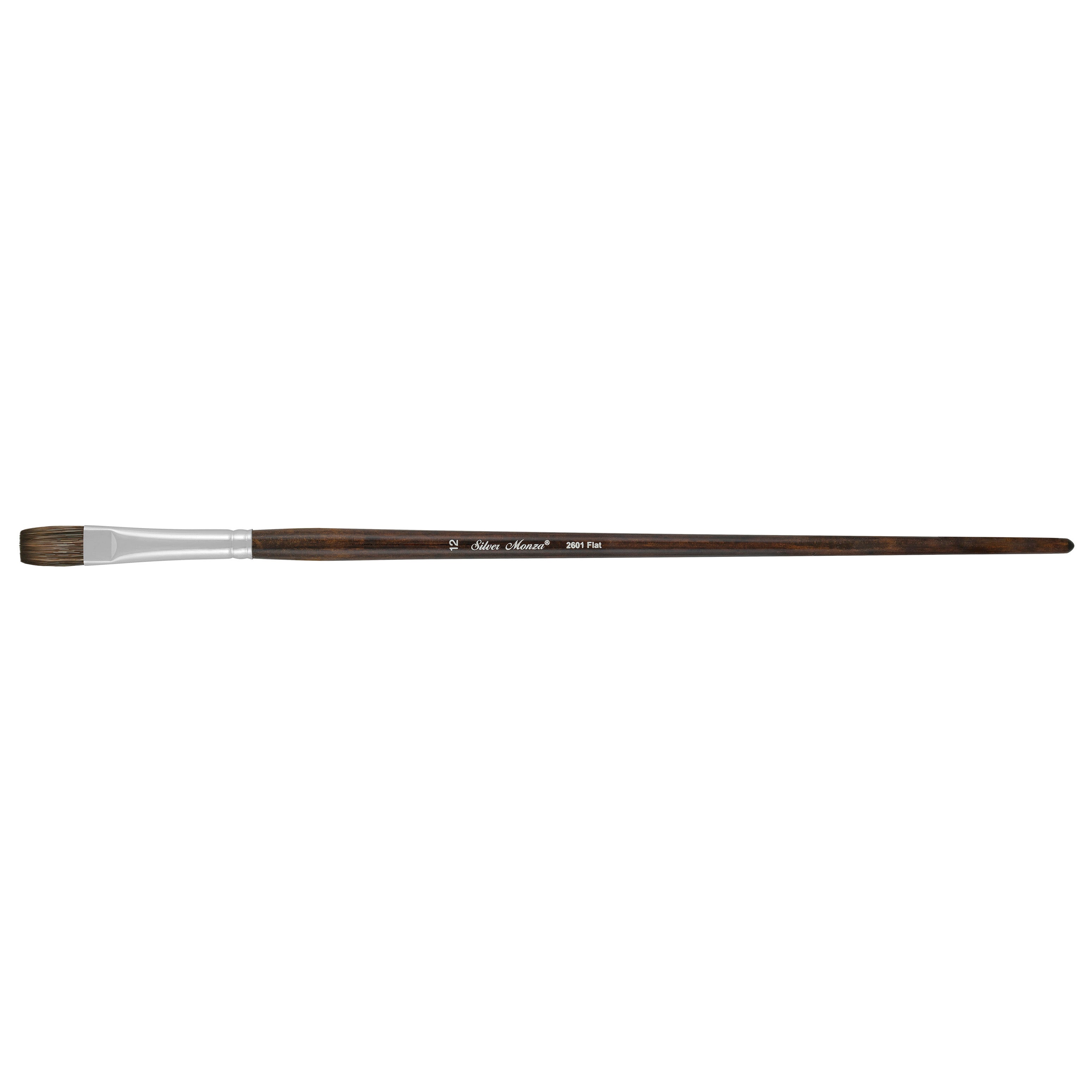 Monza® Flat Paintbrush | Long Handle | 2601 - Size 12