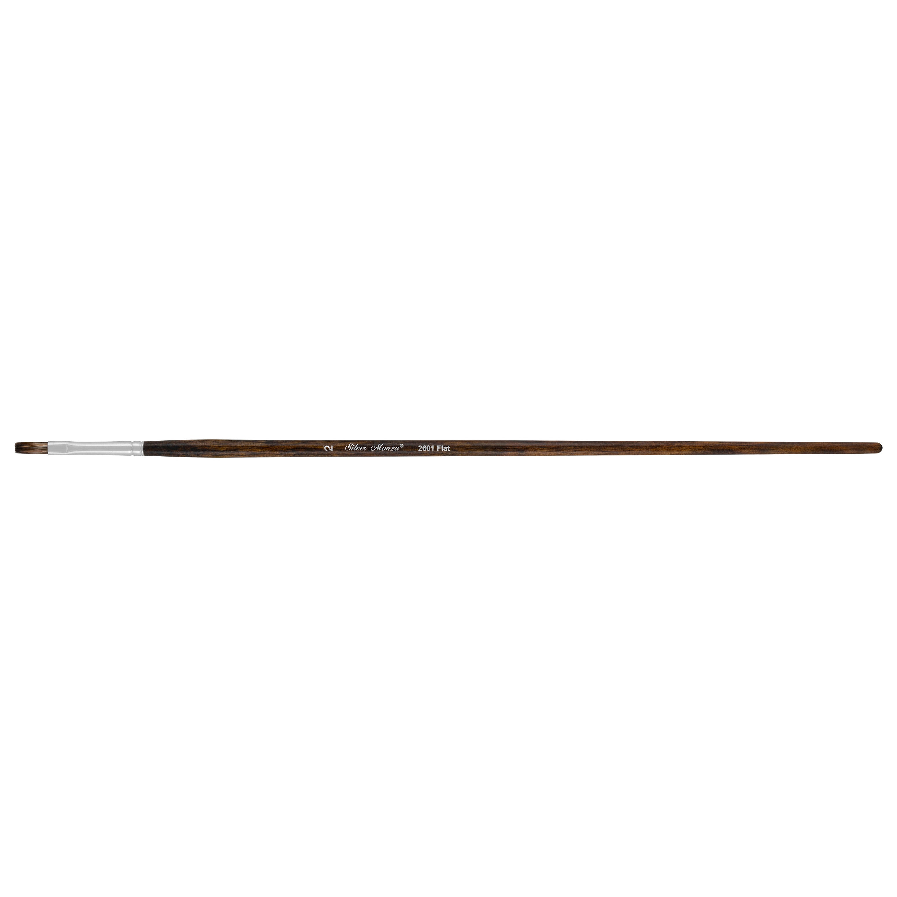 Monza® Flat Paintbrush | Long Handle | 2601 - Size 2