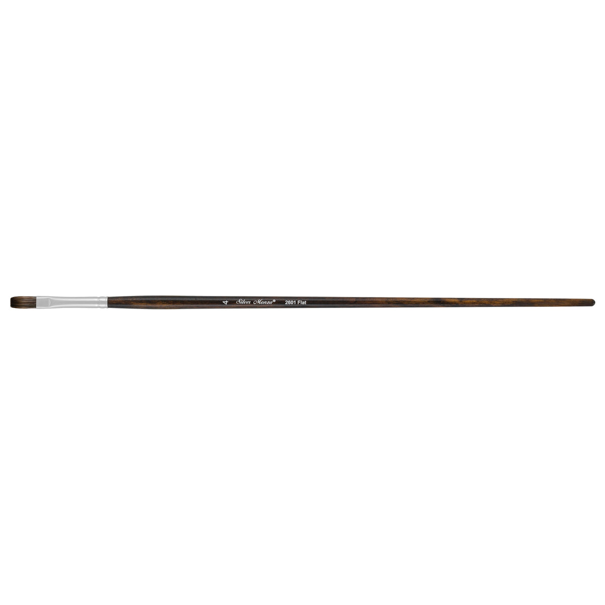 Monza® Flat Paintbrush | Long Handle | 2601 - Size 4