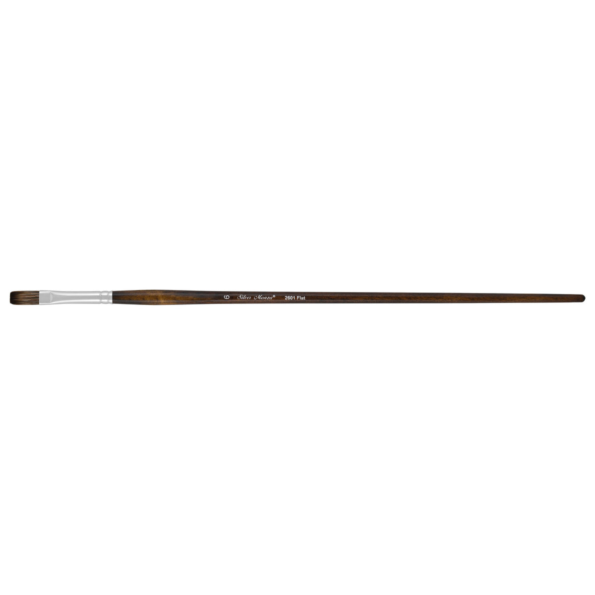 Monza® Flat Paintbrush | Long Handle | 2601 - Size 6