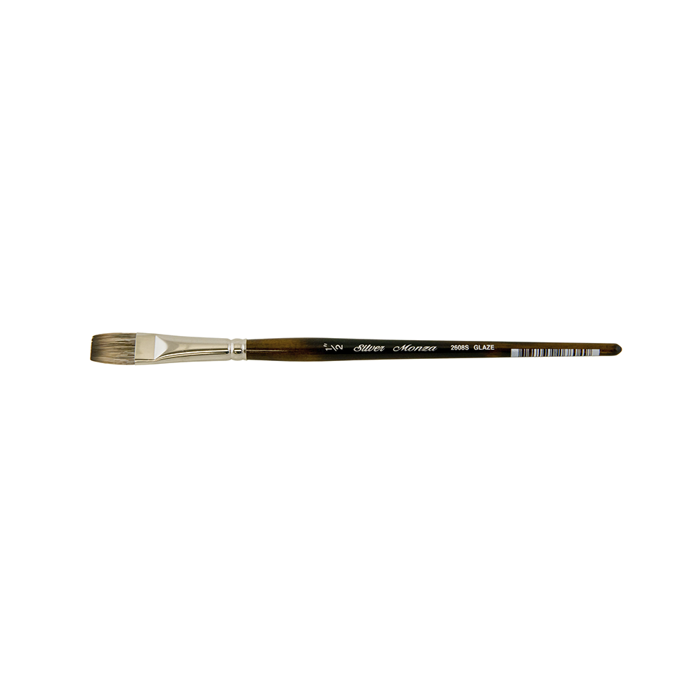 Monza® Glaze Brush Paintbrush | Short Handle | 2608S - Size 1/2 Inch