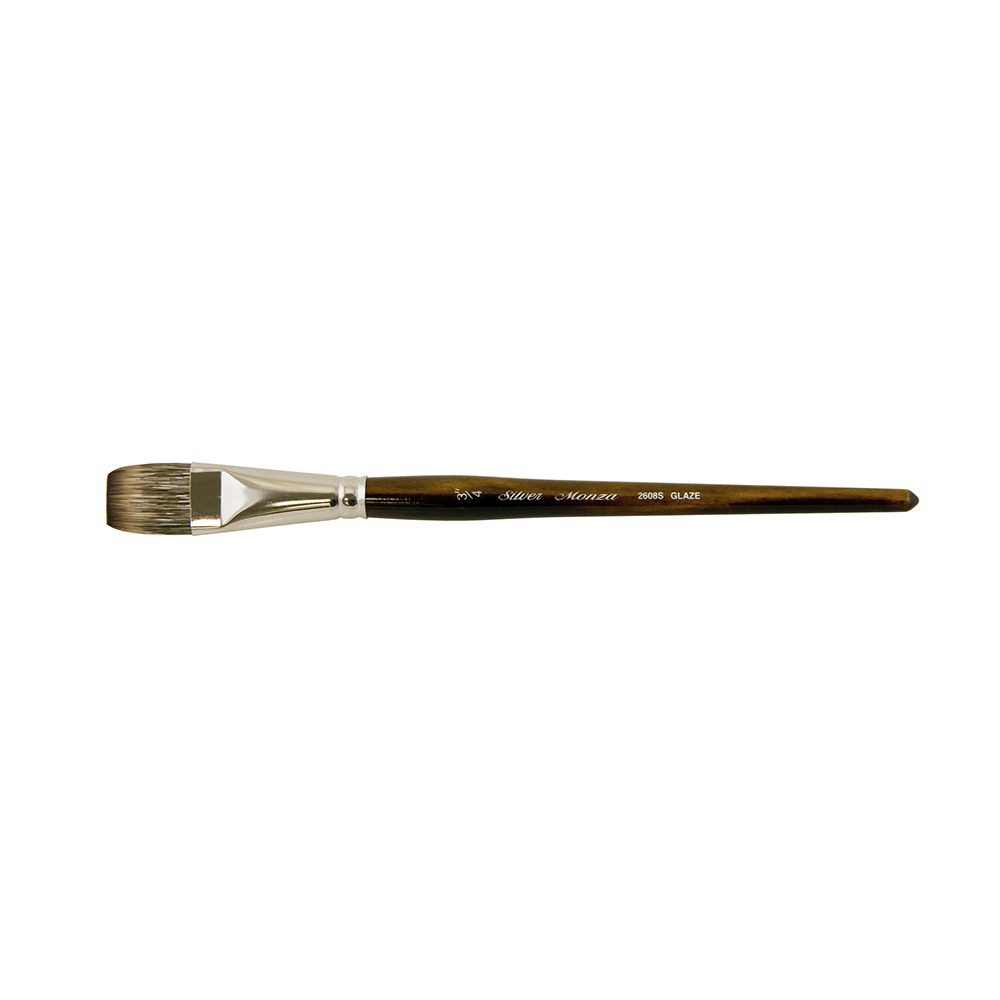 Monza® Glaze Brush Paintbrush | Short Handle | 2608S - Size 3/4 Inch