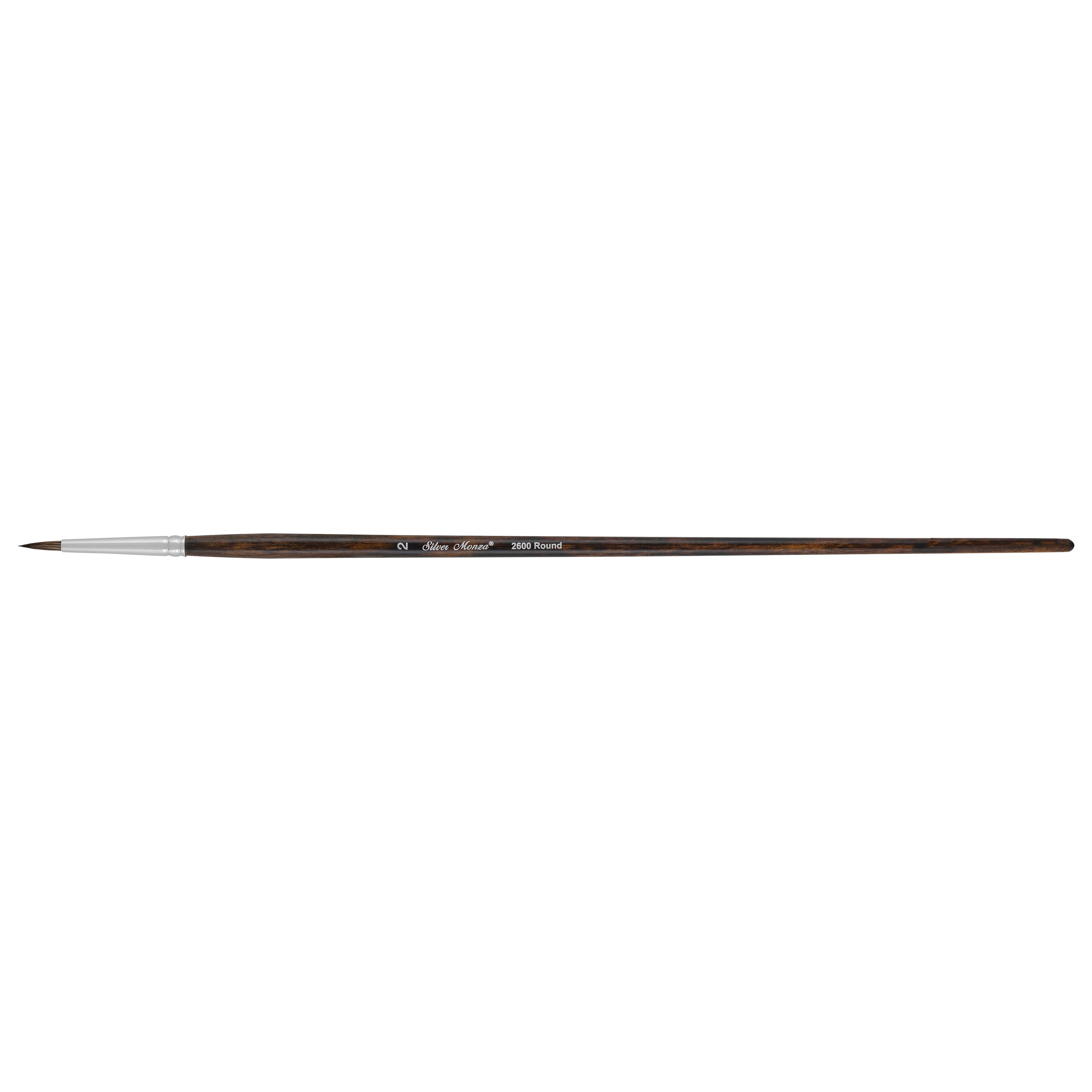 Monza® Round Paintbrush | Long Handle | 2600 - Size 2